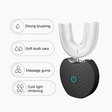 Load image into Gallery viewer, Teethbrush Whitening V-White 360° Ultrasonic Electric Toothbrush Sonic Toothbrush for Adults | 2021 Model | Rechargeable Portable Automatic LED light Infrared Protecting for Gums IPX7 Waterproof Hands Free
