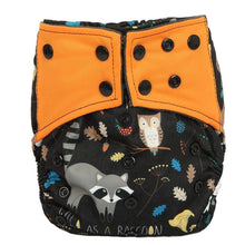 Load image into Gallery viewer, Luxury Charcoal Bamboo Baby Cloth Diaper Nappy Washable Reusable Double Gusset Square Tabs Nappies for Baby and Kids
