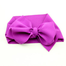 Load image into Gallery viewer, Adjustable Big Bow Headwrap  Top Knot Headbands Over Sized Bow Hair Turban for Newborn Girl
