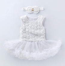 Load image into Gallery viewer, Pink Baby Luxury Bodysuit Infant Girls Princess Puffy Dress Baby Gown Party Wedding Excellent Girls Gift

