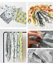Load image into Gallery viewer, Baby Blankets Newborn Soft Organic Cotton Baby Blanket Muslin Swaddle Wrap Feeding Burp Cloth
