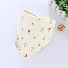 Load image into Gallery viewer, Cotton Cartoon Bandana Feeding Saliva Towel Waterproof Bibs For Baby Burp Accessory Adjustable Button Durable Baby Towels
