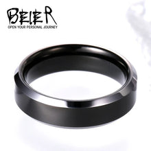 Load image into Gallery viewer, Beier 100% Real Tungsten width 6-8mm  Man&#39;s  women&#39;s wedding Engagement ring high polished top quality jewelry  W058
