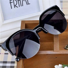 Load image into Gallery viewer, New Luxury Modern Fashion Retro Designer Super Round Circle Glasses  With Cat Eye Women's Sunglasses With UV400 Protection
