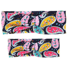 Load image into Gallery viewer, Mother &amp; Baby Headbands Print Floral Elastic Hair Bands Parent-Child Hair Accessories Bow For Baby Girls Bow in Modern Design
