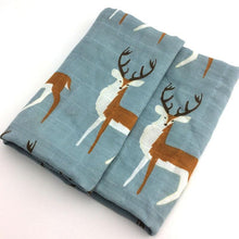Load image into Gallery viewer, Baby Blankets Newborn Soft Organic Cotton Baby Blanket Muslin Swaddle Wrap Feeding Burp Cloth

