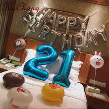 Load image into Gallery viewer, Luxury Big Modern 32inch Number Foil Helium Balloons For Birthday Party and Celebrations Modern Decoration
