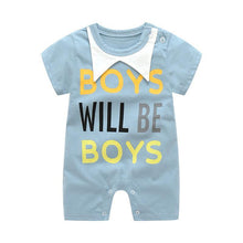 Load image into Gallery viewer, Summer Short Sleeved Girls Dress Baby Romper Cotton Newborn Body Suit Baby Pajama Boys Rompers
