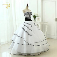 Load image into Gallery viewer, Vestidos De Noiva Hot Sale 2023 New Arrival  Wedding Dresses Classical A line White Black Women&#39;s Vintage Ball Gown OW 0199 Plus
