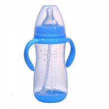 Load image into Gallery viewer, Baby Safe Plastic BPA Free Anti-colic Baby Milk Water Juice Bottle with Straw for Infant Feeding For Kids
