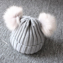Load image into Gallery viewer, Newborn Baby Kids Girls Winter Warm Knit Hat Ball Beanie Cap  Design
