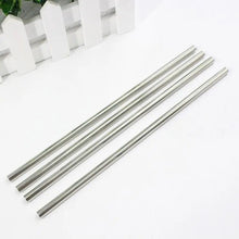 Load image into Gallery viewer, Reusable Metal Straw Pipette Suction Stainless Steel Drinking Straws Pipe Straight Bent Tube Events Party Bar Accessories
