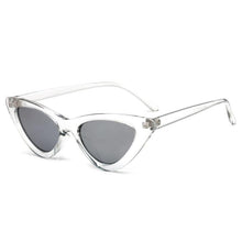 Load image into Gallery viewer, Elegant Cute Retro Cat Eye Sunglasses For  Women With Small Black White Triangle Vintage Ladies Sunglasses and UV400 Protection

