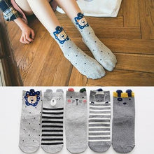 Load image into Gallery viewer, 5pairs 100% Cotton Unisex Baby Socks for Girls&amp;boys Children Soft Winter Cute Cartoon Socks Set For Baby
