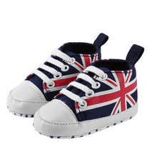Load image into Gallery viewer, Newborn Baby Shoes Girls Boys Soft Warm Leather Prewalker Anti-slip Shoes Canvas Sports Sneakers Footwear Shoes
