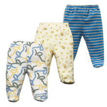 Load image into Gallery viewer, 3PCS Baby Pants 100% Cotton Baby Girls and  Boys Clothes Unisex Casual Bottom PP Pants Newborn Baby Clothing For Children
