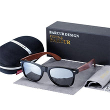 Load image into Gallery viewer, High Quality Bamboo Handmade Walnut Sunglasses For Men and Women with  Anti-Reflect Mirror Sunglasses With  UV400 Protection
