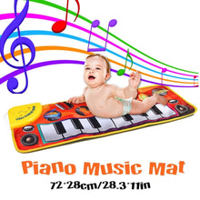 Load image into Gallery viewer, Kids Baby Early Education Music Piano Keyboard Carpet Musical Mat Touch Play Safety Learn Singing Toy For Kids
