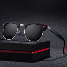 Load image into Gallery viewer, Popular Retro New Polarized Men's Sunglasses UV400 Square Half Metal Frame  Ladies Sunglasses Brand Design Glasses Driving Sunglasses
