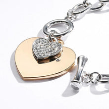 Load image into Gallery viewer, Gold Love Heart Charm Bracelets For Women Accessories Silver Color Link Chain Bracelets &amp; Bangles Trendy Jewelry Design
