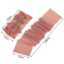 Load image into Gallery viewer, Fashion Trend Big Modern Baby Bow Accessories For Toddler Girls In Solid Bow Hairband Stretch Turban Knot Head Wrap Color  for Kids
