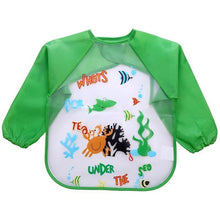 Load image into Gallery viewer, Waterproof Long Sleeve Girl Bibs Kids Burp Cloth Feeding Bib with Pocket Bib For Kids
