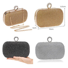 Load image into Gallery viewer, SEKUSA Evening Clutch Bags Diamond-Studded Evening Bag With Chain Shoulder Bag Women&#39;s Handbags Wallets Evening Bag For Wedding
