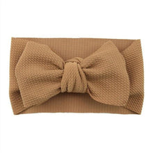 Load image into Gallery viewer, Fashion Trend Big Modern Baby Bow Accessories For Toddler Girls In Solid Bow Hairband Stretch Turban Knot Head Wrap Color  for Kids
