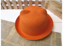 Load image into Gallery viewer, Elegant Summer Baby Hat Cap Children Breathable Straw Hat Kids For Boys and Girls Hats With cat ears
