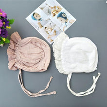 Load image into Gallery viewer, Retro Vintage Newborn Baby Cotton Baby Girl Hat Cap Princess Infant Toddler Baby Bonnet Girls Summer Sun Hat For Girls
