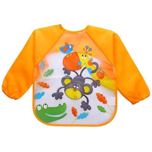 Load image into Gallery viewer, Waterproof Long Sleeve Girl Bibs Kids Burp Cloth Feeding Bib with Pocket Bib For Kids
