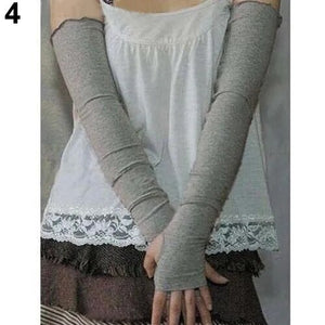 Women's Cotton UV Protection Arm Warmer 2pcs Summer Arm Sleeves Women Men  Anti UV Armwarmer Long Fingerless Gloves Arm Sleeves