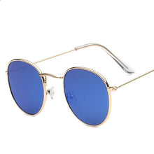 Load image into Gallery viewer, 2019 retro round sunglasses women men brand designer sun Glasses for women&#39;s Alloy mirror sunglasses lentes female oculos de sol
