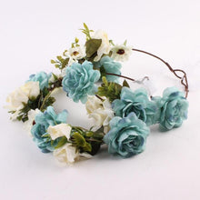 Load image into Gallery viewer, Modern Flower Headband Newborn  Matching Flower Crown for Mother Kids  Hair Band Accessories
