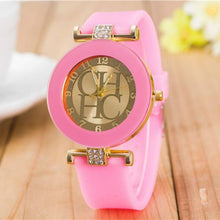 Load image into Gallery viewer, STEVVEX simple leather Casual Quartz Watch Women Crystal Silicone Watches Wrist Watch  For Women and Girls Coffee
