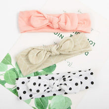 Load image into Gallery viewer, Modern 3PCS Set Floral Bows Baby Headband Dot Bowknot Cotton Hair Band Girls Hair Accessories For Girls
