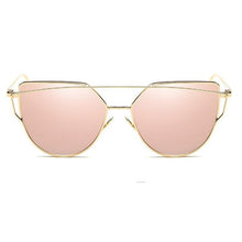 Load image into Gallery viewer, Luxury Vintage Modern Cat Eye Metal High Quality Frame  With Miror Sunglasses For  Women and Lady sunglasses With UV400 Protection
