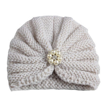 Load image into Gallery viewer, Handmade Knitted Winter Baby Hat for Girls Candy Color Enfant Baby Beanie Turban Hats Newborn Baby Cap
