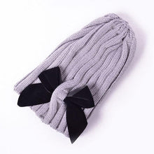 Load image into Gallery viewer, Modern Trend Big Bows Knitted Baby Girl Hat Cap Warm Kids baby winter Hat For Girls
