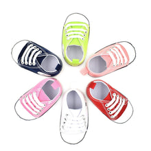 Load image into Gallery viewer, Classic Canvas Newborn Baby Boys Girls First Walkers Toddler Soft Sole Anti-slip Sneakers
