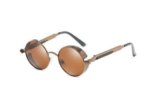 Load image into Gallery viewer, Luxury Popular Retro  Gothic Steampunk Polarized Men and  Women Brand Designer Vintage Round High Quality Metal Frame Sunglasses With UV400 Protection
