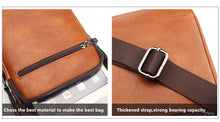 Load image into Gallery viewer, JEEP BULUO Multi-function Business Handbags Men New Man&#39;s Shoulder Bag Large Capacity Leather Messenger Bag Crossbody Big Brand
