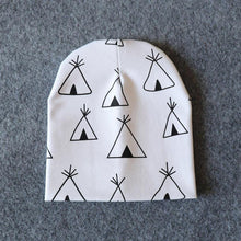 Load image into Gallery viewer, New Cotton Baby Cartoon Print Newborn Hat Elastic Toddler Infant Cap For Girls and Boys Kids
