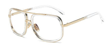 Load image into Gallery viewer, Classic Brand Luxury Square Gold Metal Frame Woman and Man Unisex Top Oversized Bog Frame Elegant Sunglasses For Summer  Designer
