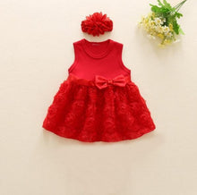 Load image into Gallery viewer, Pink Baby Luxury Bodysuit Infant Girls Princess Puffy Dress Baby Gown Party Wedding Excellent Girls Gift
