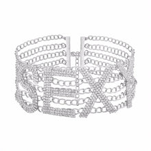 Load image into Gallery viewer, Rhinestone Choker Necklace Luxury Fashion Crystal Jewellery Sexy Word Chocker Bling  Glam Sparkly Women&#39;s Jewelry Accessories
