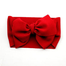 Load image into Gallery viewer, Adjustable Big Bow Headwrap  Top Knot Headbands Over Sized Bow Hair Turban for Newborn Girl
