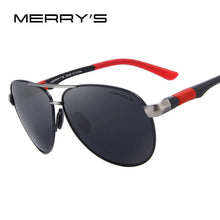 Load image into Gallery viewer, MERRYS DESIGN Men Classic Pilot Sunglasses HD Polarized Sunglasses For Driving Aviation Alloy Frame Spring Legs UV400 S8404

