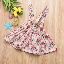 Load image into Gallery viewer, Luxury Modern Summer Fashion Toddler Kids Baby Girls Floral Printing Sleeveless Clothes Party  Strap Tutu Dress For Girls
