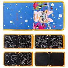 Load image into Gallery viewer, Modern Popular Kids Baby Education Skill Book  Drawing Board Book Animal Coloring Book  Blackboard Painting For Kids
